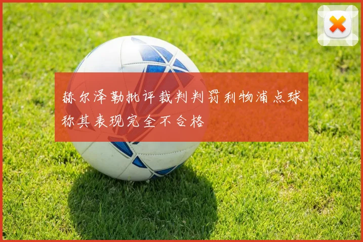 赫尔泽勒批评裁判判罚利物浦点球称其表现完全不合格